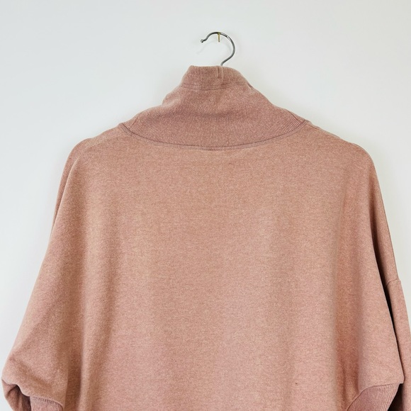 Sweaty Betty Pink Oversized High Neck Logo Dip Hem Yoga Gym Hoodie UK M - Picture 8 of 12